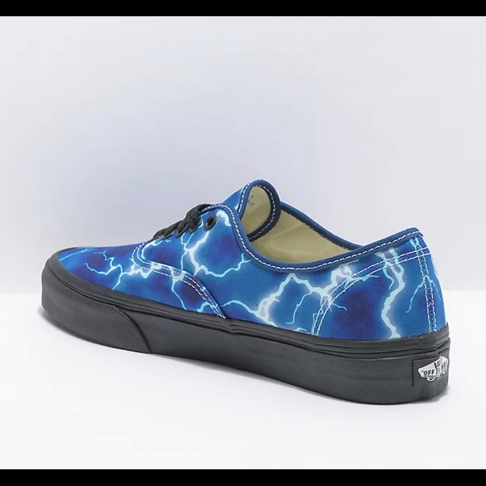 Vans Authentic Lightning Blue/Black Athletic Skate Shoe Casual Sneaker Women 7.5 - Picture 13 of 13